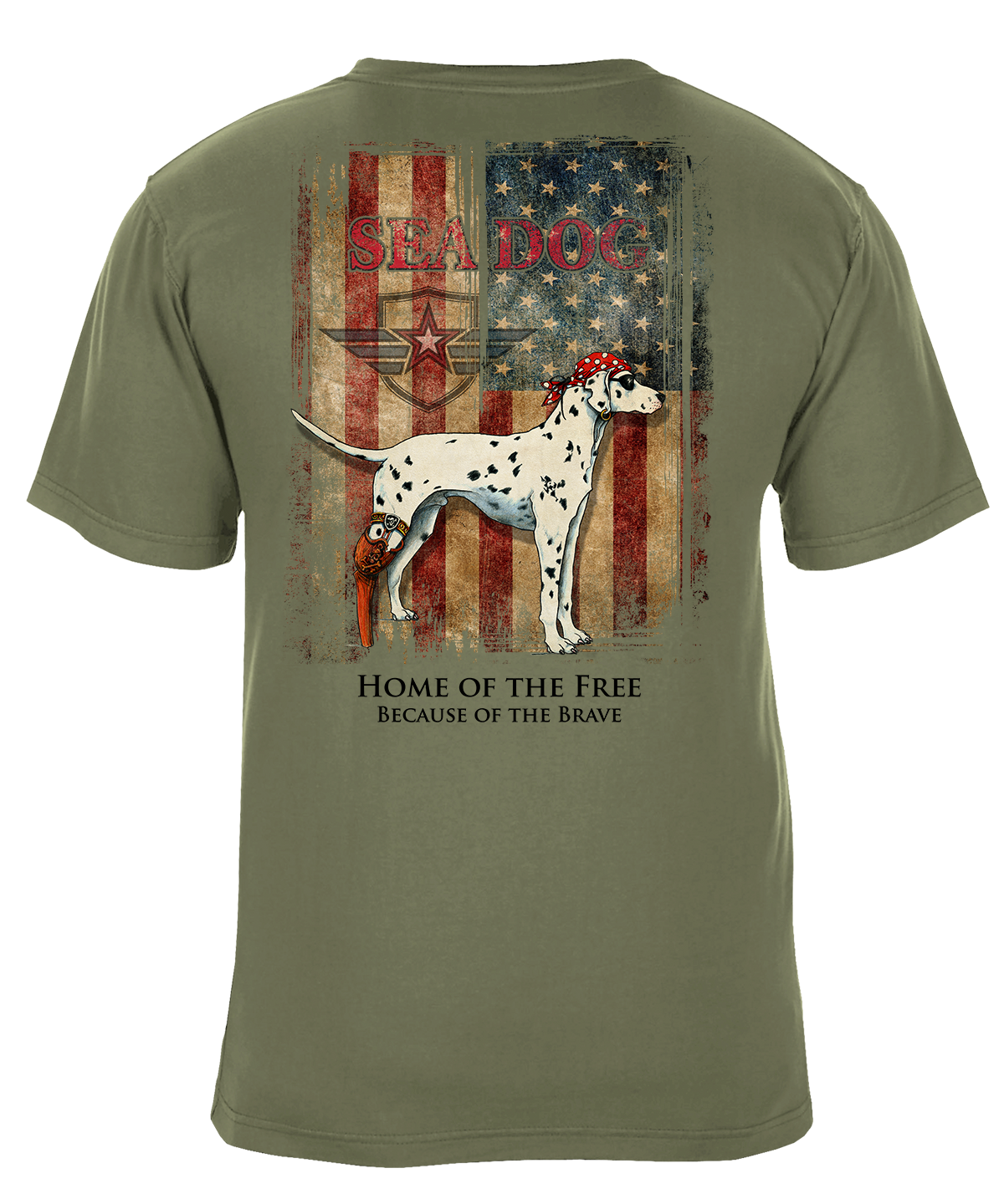 I305-7669-32-B Grunge US Flag T-Shirt - Image 1